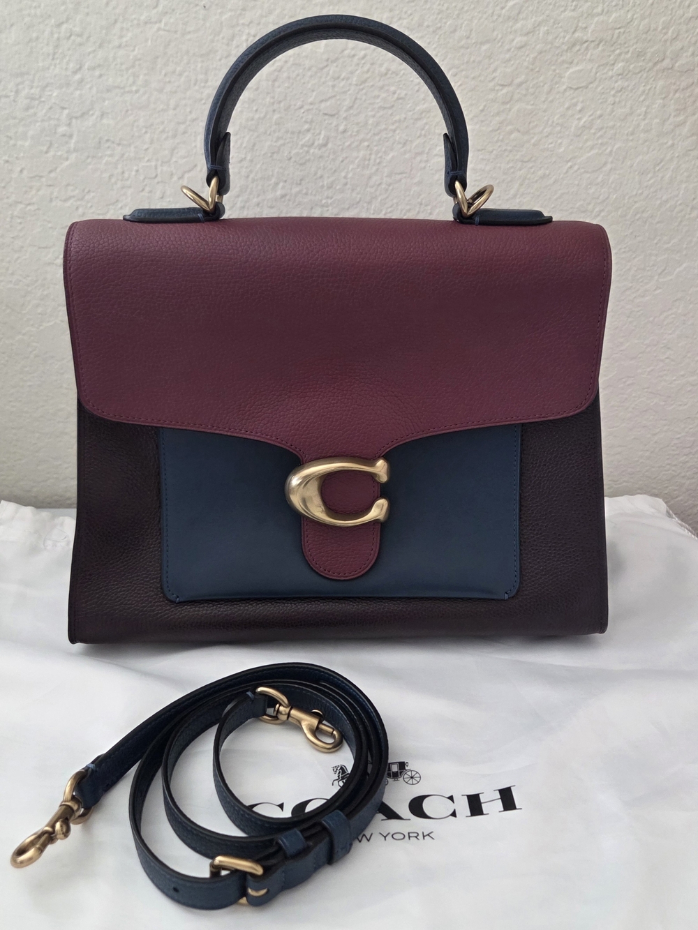 Coach Tabby Top Handle in Colorblock Shoulder Bag